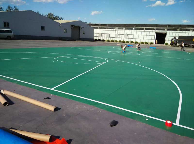 河北省石家莊室外籃球場(chǎng)地板