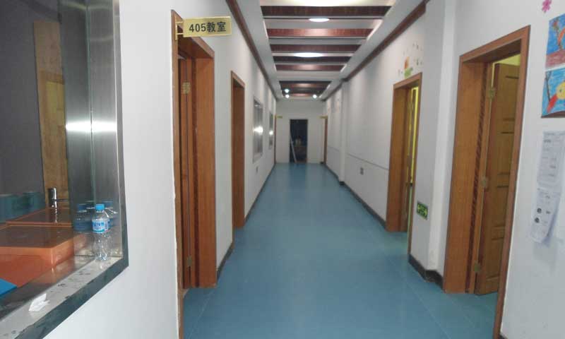 北京培正教育中心商用塑膠地板 北京培正教育中心學校pvc地板