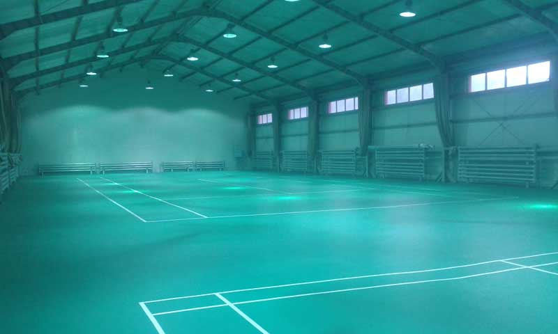 羽毛球塑膠地板圖 羽毛球塑膠地板廠家 羽毛球場館選擇塑膠地板