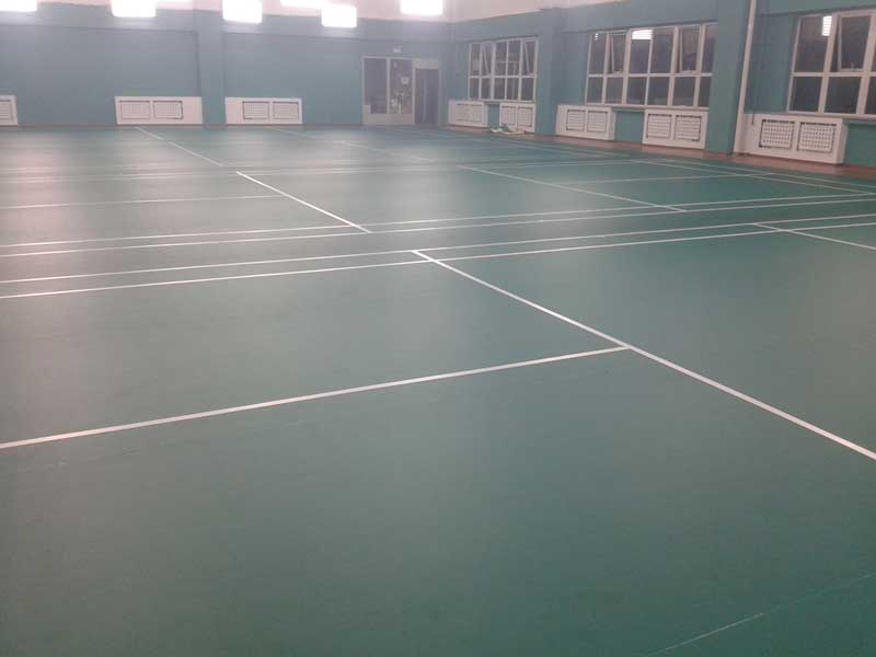 羽毛球塑膠地板圖片 羽毛球塑膠地板廠家 羽毛球場館選擇塑膠地板